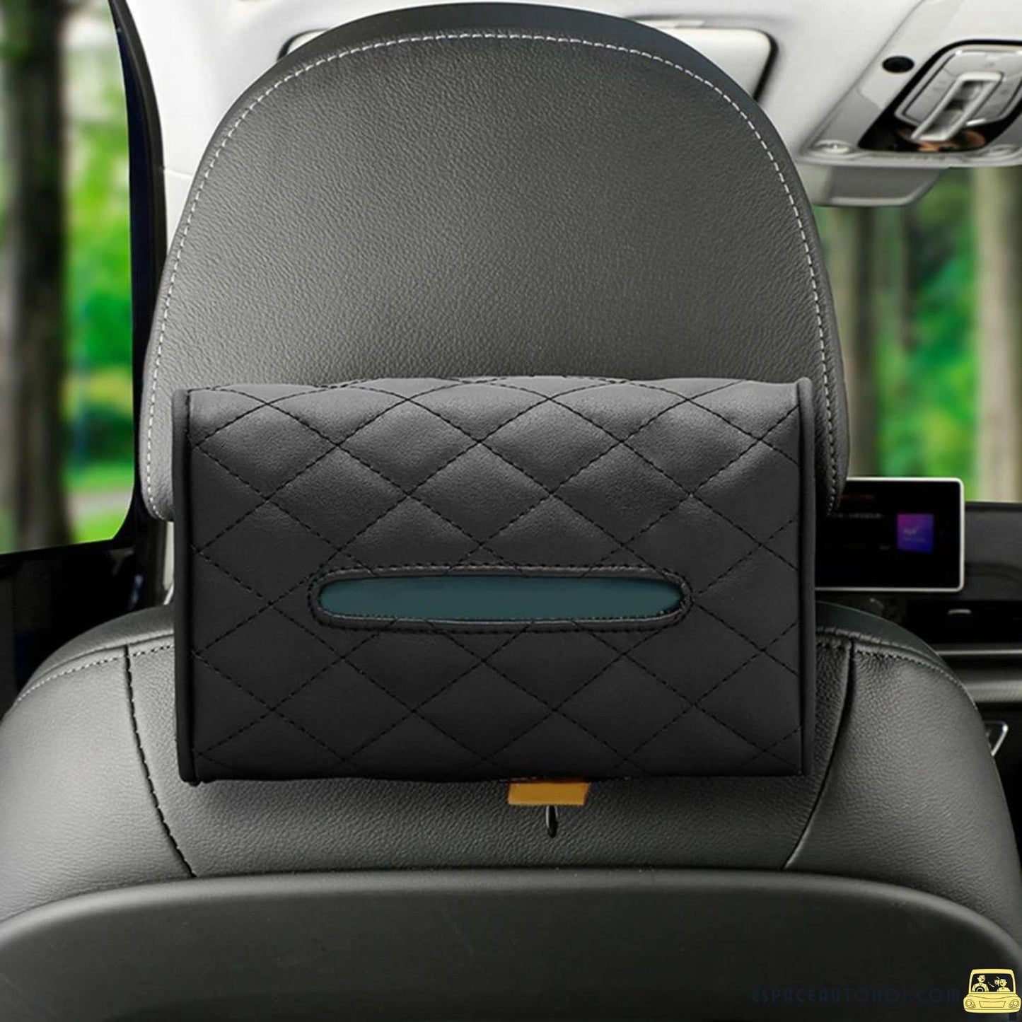Boite-a-mouchoir-voiture-noir