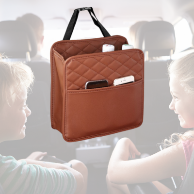 Organisateur-voiture-brun-pale