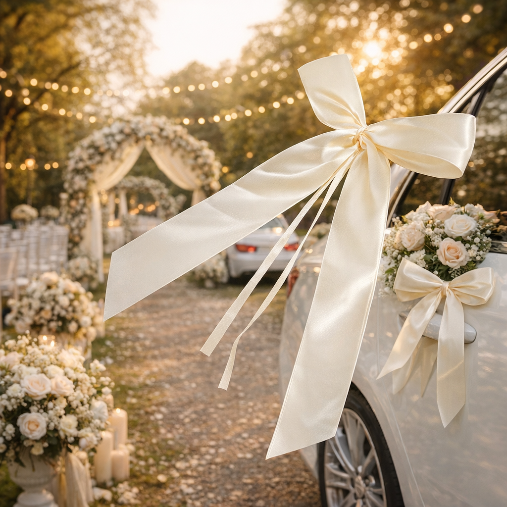 Décoration voiture mariage | Élégance Complète