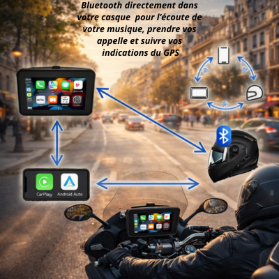 Carplay moto | Bluetooth IP67