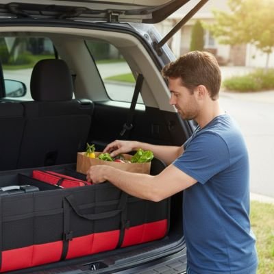  coffre rangement voiture noir