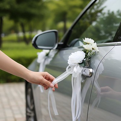 decoration voiture mariage 