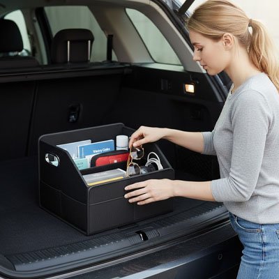 Rangement de coffre de voiture 